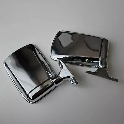 ✅ Metal Chrome Flag Mirror Set Golf/Jetta/Caddy Mk1 FREE SHIPPING ✅ • $255