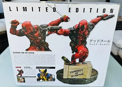 DEADPOOL Fine Art Statue~Kotobukiya~X-Men~Marvel~Sideshow NIB Rare Marvel Sample • $592.90