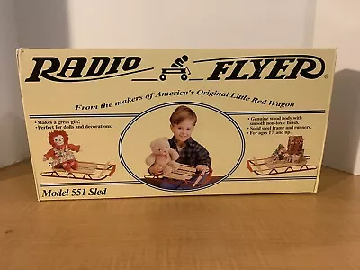 RADIO FLYER - MINI WOOD SLED MODEL No. 551 New In Box 16x18x2 • $19.69