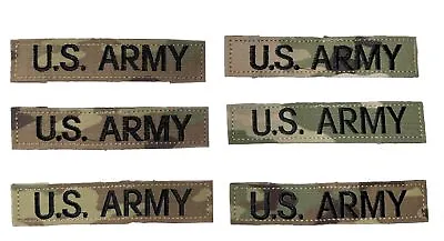 New* U.S. Army Name Tape OCP Scorpion Multicam Hook & Loop Patch *Lot Of 6* • $24.59