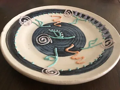 Ceramics  Madoura Style  Art Pottery Plate / Signed usa Modernism Picasso • $149