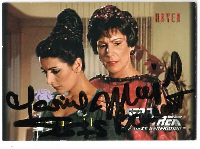 Star Trek 1994 Skybox Tng Season 1 40 Marina Sirtis Majel Barrett Dual Autograph • $69.99