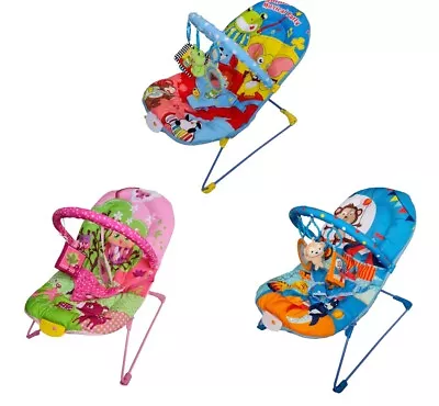 LADIDA My First Baby Bouncer New Born Vibration And Music Various Style UK STOCK • £29.99