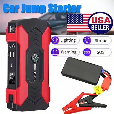 99800mAh Portable Car Jump Starter Booster Jumper Box Power Bank Battery Charger • $47.49