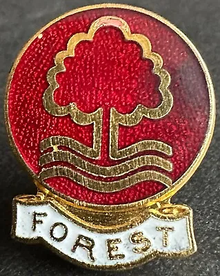 NOTTINGHAM FOREST FC Vintage Badge Maker COFFER N'ton Brooch Pin 22mm X 28mm • £13