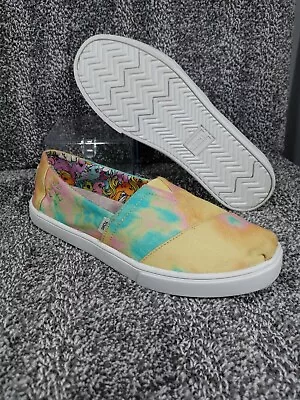 Toms X My Little Pony Shoes Womens Size 6 Limited Edition Rare Tie Dye Slip Ons  • $67.90