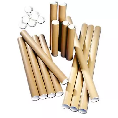 A0 A1 A2 A3 A4 Size Cardboard Postal Tubes Strong Quality Mailing Dispatching CS • £5.31