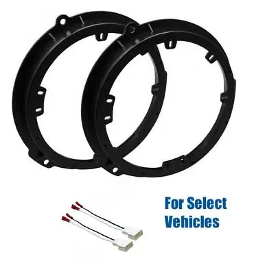 6.5  Car Door Speaker Install Plate Bracket Wire Kit For 2015-2021 Ford Mustang • $16.95