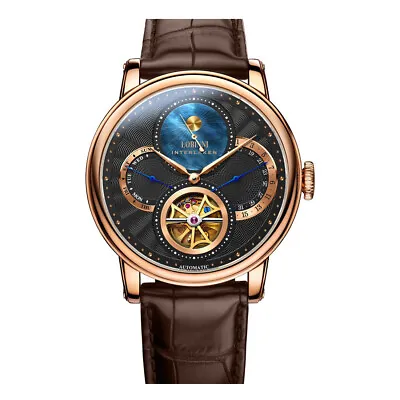 LOBINNI Mens Automatic Watches Luxury Skeleton Waterproof Mechanical Wristwatch • $169