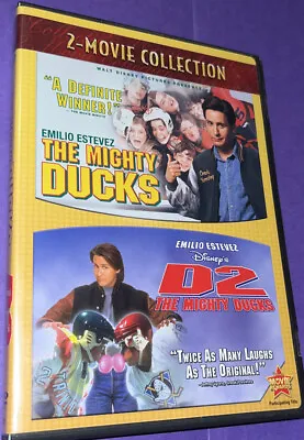 The Mighty Ducks & D2 Combo 2x DVD Set Emilio Estevez Disney Anaheim NHL Hockey • $6.75
