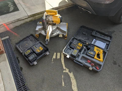 £400 • Buy DeWalt 24v Miter Saw And Hammer Drill