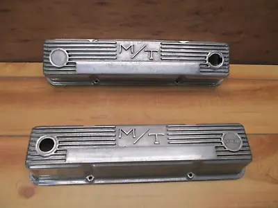 Mickey Thompson Valve Covers Small Block Chevy 327 Finned Aluminum Vintage M/T👀 • $149.99