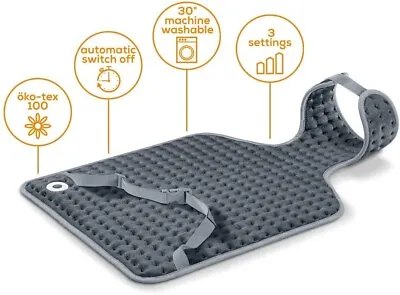 £39.75 • Buy Beurer HK53 Back And Neck Electric Heat Pad Washable Cosy Pain Relief Relax Warm