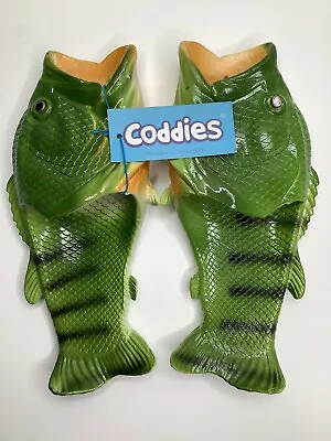 Coddies Fish Flip Flops M 7.5/ W 9 Slippers Slides Sandals Unique Gag Gift Idea • $23.49