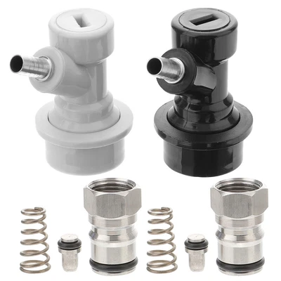 £17.41 • Buy 2 Sets Key D Carboy Coupler Coupler Stainless Steel Barrel Valve Beer Quick Disc