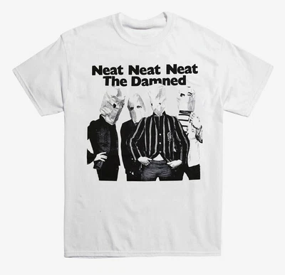 $13.99 • Buy Rare The Damned Neat Neat Neat White Gift Men All Size S To 3XL T- Shirt