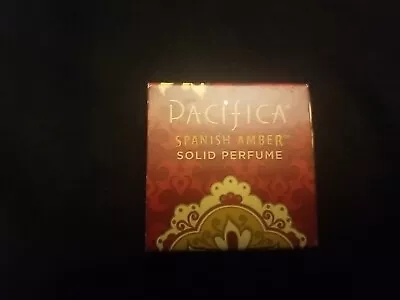 Pacifica Spanish Amber Solid Perfume Tin  0.33 Oz. RARE New In Box • $42.98
