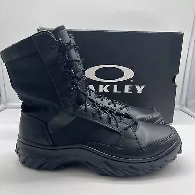 OAKLEY 8  FIELD SI ASSAULT - BLACK LEATHER TACTICAL BOOTS 11098-001  Size 10.5 • $100