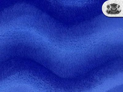 Velboa Wave Short Pile ROYAL BLUE Faux/Fake Fur Fabric Sold By The Yard • $6.49