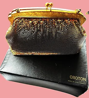 1970s West German-Made Oroton Mesh Handbag In Box. Acc01 • $48