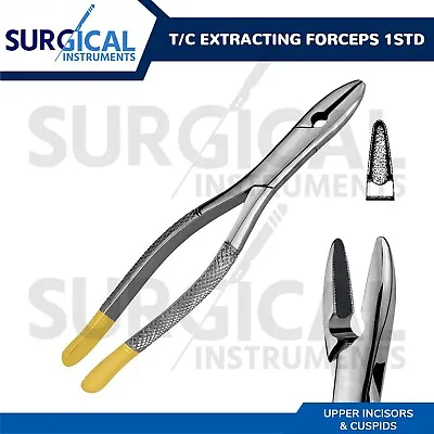 T/C Extracting Forceps #1STD Dental Surgical Instrument German Grade • $12.99