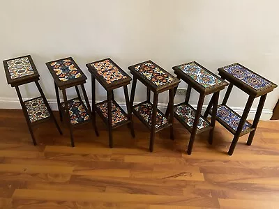 Choose 1: Talavera Tile Plant Stand End Table Night Table Accent Table • $150