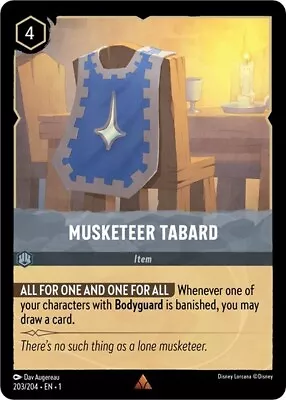 Lorcana Musketeer Tabard (203/216) The First Chapter NM • $0.99