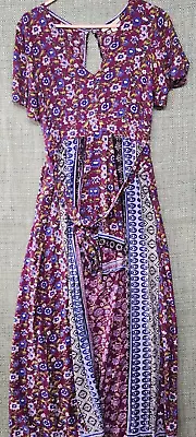 Miami Womens Summer Dress Size Medium M Floral Shorts Long • $14.99