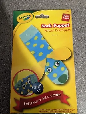 £1.20 • Buy Crayola Sock Puppet Children Kids Art Craft Collage Set Crafts Fun Learning Toy