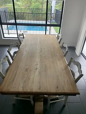 $1300 • Buy Provincial Home Living Rectangle Dining Table. 2200L X 1000W And 6 Dining Chairs