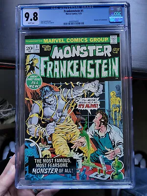 Monster Of Frankenstein #1 CGC 9.8 1973 Marvel White Pages • $4399.99