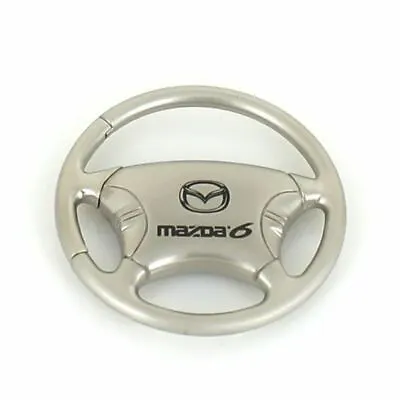 Mazda 6 Steering Wheel Keychain (Chrome) • $15.95