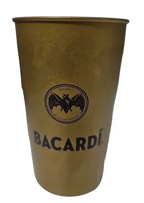 Rare Collectable Metal Bacardi Rum Glass Tumbler Cup Brand New • $25