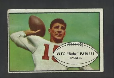 Vito  Babe  Parilli  1953 Bowman #3  Fair  Creases • $14.99