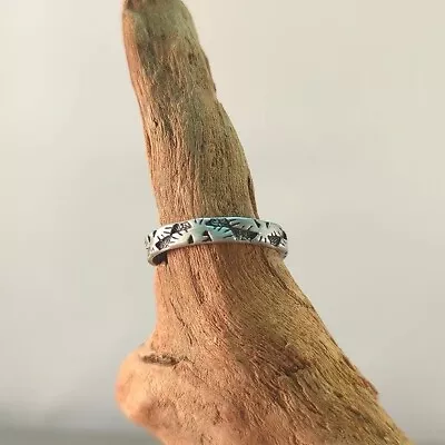 Vintage Native American Thunderbird Sterling Silver Band Ring Size 6 Stamped • $35