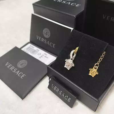 Versace Medusa Charm Necklace Silver Gold Men's Authentic • $289.99