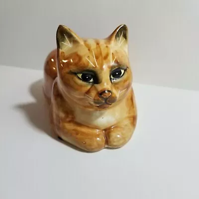 Vintage 1978 Seymour MANN Cat Figurine Orange/Tabby - Japan • $35