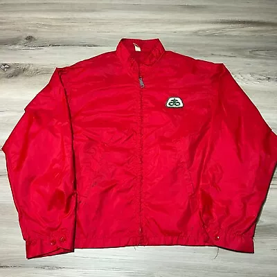 Vintage 1970s Louisville Sportswear Jacket Mens XL Red Thin Canvas 90s EUC • $18.88