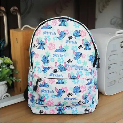 £15.99 • Buy White Stitch 15  Tarpaulin Shoulder Bag Backpack School Bags Anime Unisex