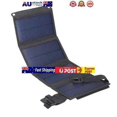 $19.89 • Buy Waterproof 20W 5V Foldable USB Solar Panel Battery Cells Charger With Carabiner 