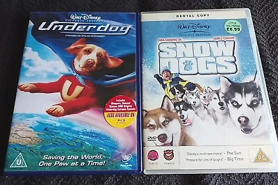 Snow Dogs DVD (2002) & Underdog (2007) Walt Disney Cuba Gooding Jr James Coburn  • £2.89