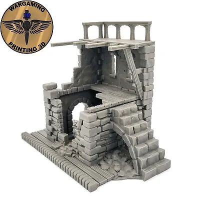 Fantasy AoS HOUSE RUINS Warhammer D&D 3D Printed Scenery Tabletop Terrain LOTR • £14.99