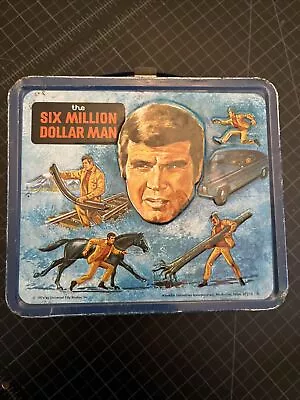 Vintage The Six Million Dollar Man Lunch Box Aladdin Industries 1974 No Thermos • $21.99