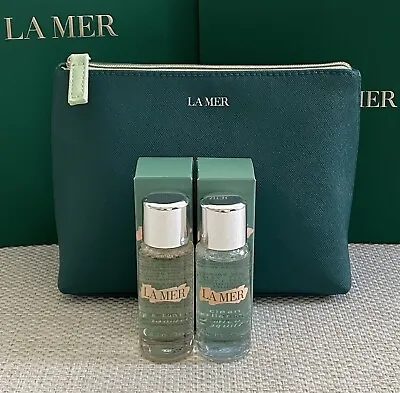 La Mer 3pc Set - The Tonic 30ml/The Cleansing Micellar Water 30ml/Makeup Bag‼️🎁 • $45