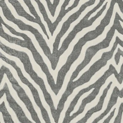 Thibaut Animal Tiger Skin Epingle Fabric- Etosha Velvet / Graphite 1 Yd W80404 • $90