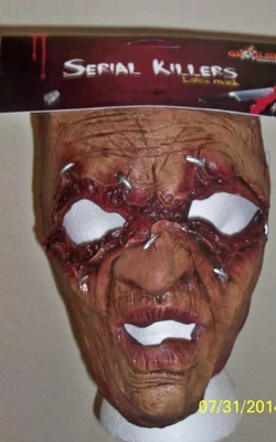 $19.99 • Buy Adult Serial Killer 25 Scary Crazy Insane Latex Mask Costume Tb25525