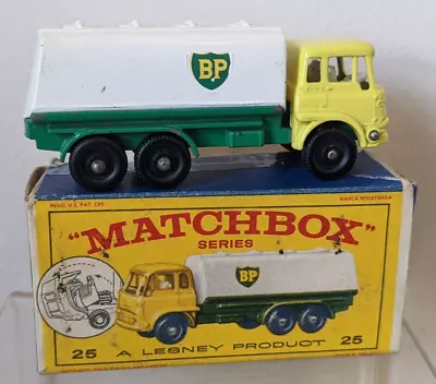 Vintage  Lesney Matchbox 25c — Bedford BP Petrol Tanker VNM In Box • $27.34