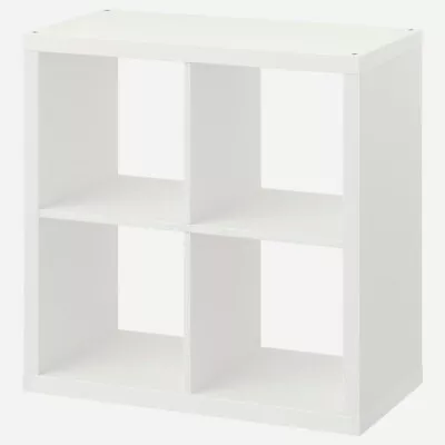 Used Two IKEA KALLAX 4-cube Shelving Units/bookcases In White 78 X 78cm • $60