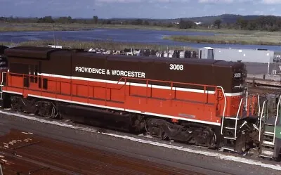 $4.99 • Buy P&W PROVIDENCE & WORCESTER Railroad Locomotive 3008 NEW HAVEN CT Photo Slide