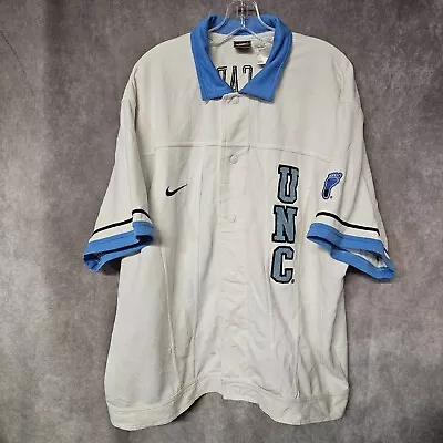 Vintage 90s Nike North Carolina Tar Heels Warm Up Pre Game Shooting Jersey Men L • $39.99